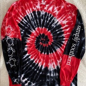 Simply Southern tie dye long sleeve tee